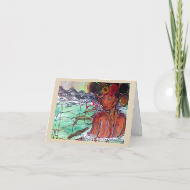 Saato Water Goodess Note card (Front)