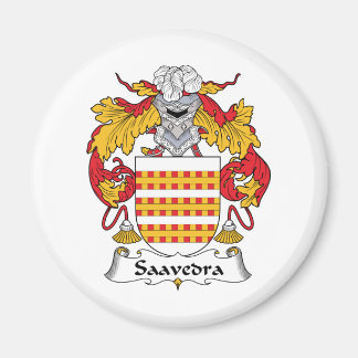 Saavedra Family Crest Magnet