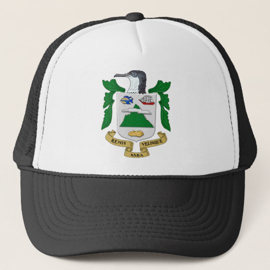 Download Saba Coat of Arms Trucker Hat | Zazzle.com