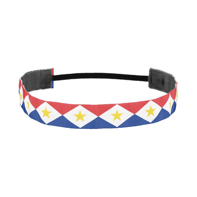 Saba Flag Athletic Headband (Front)