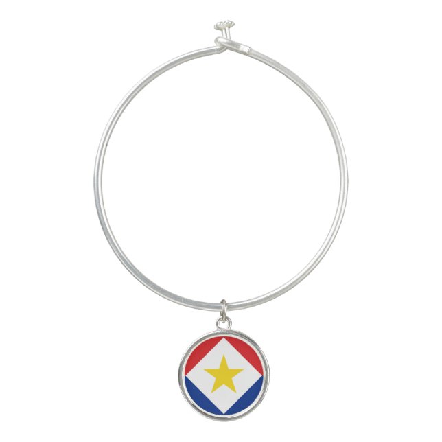 Saba Flag Bangle Bracelet (Front)