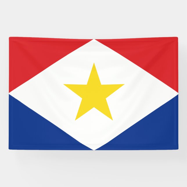 Saba Flag Banner (Horizontal)
