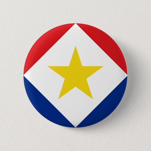 Saba Flag Button (Front)