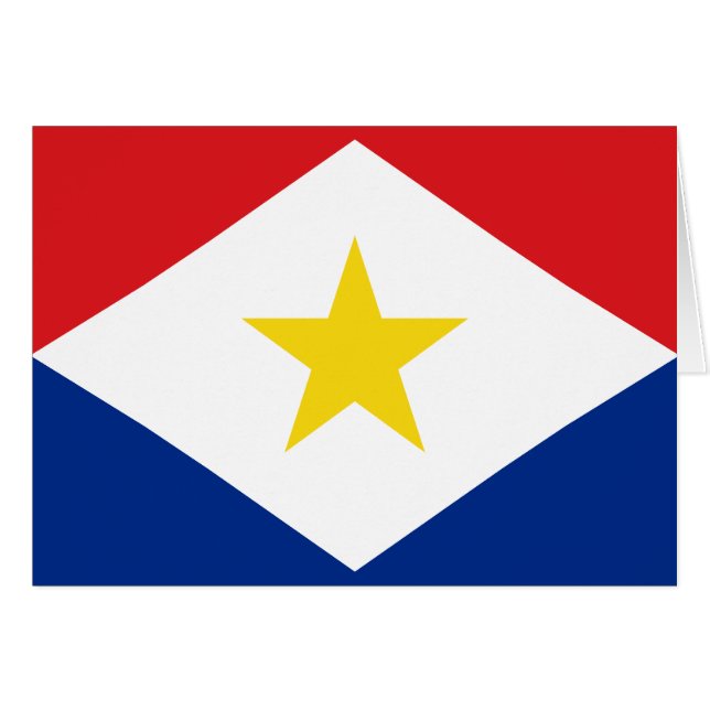 Saba Flag Cards (Front Horizontal)