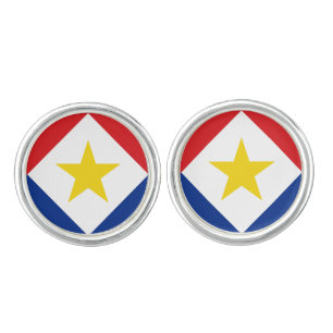 Saba Flag Cufflinks