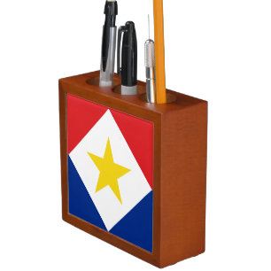 Saba Flag Desk Organizer
