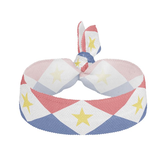 Saba Flag Elastic Hair Tie (Front)
