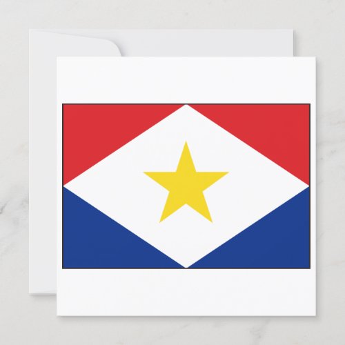 Saba Flag Invitation