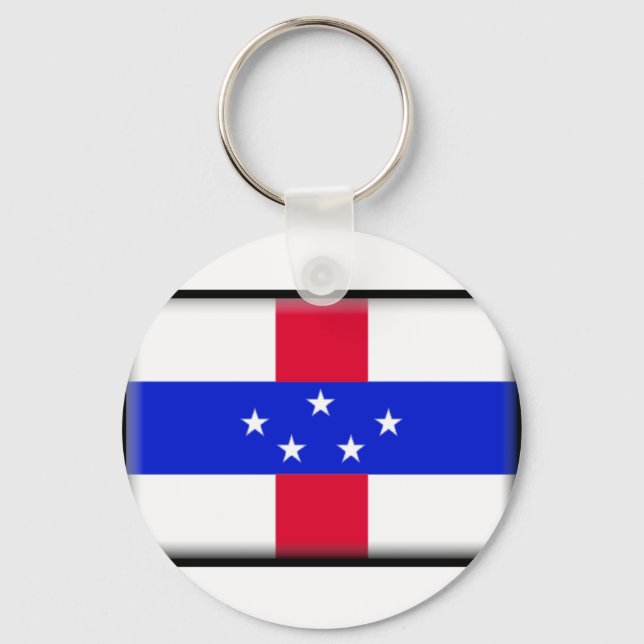 Saba Flag Keychain (Front)