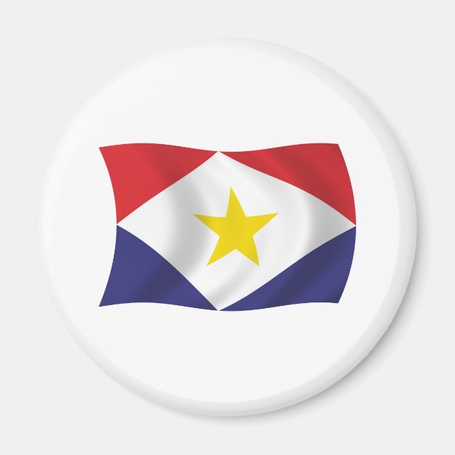 Saba Flag Magnet (Front)