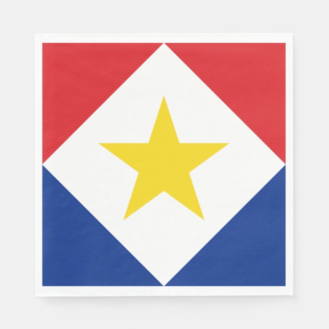 Saba Flag Napkins (Front)