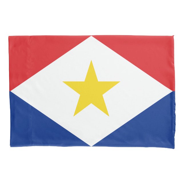Saba Flag Pillow Case (Front)