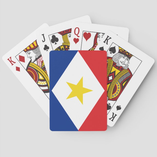 Saba Flag Poker Cards (Back)