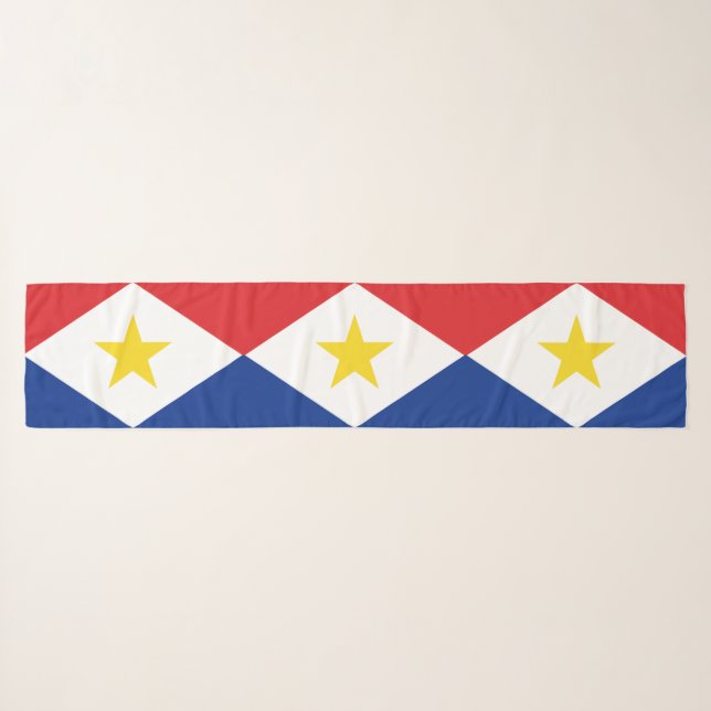 Saba Flag Scarf (Front (Horizontal))
