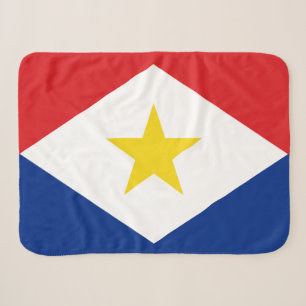 Saba Flag Sherpa Blanket