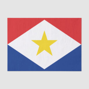 Saba Flag Tissue Paper