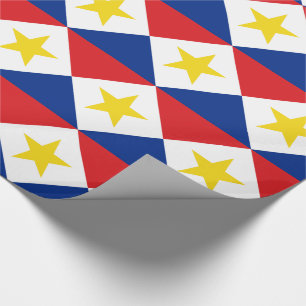 Saba Flag Wrapping Paper