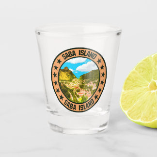 Saba Island Shot Glass