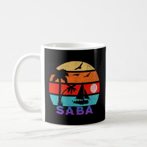 Saba Retro Sunset Ocean Grandfather Coffee Mug