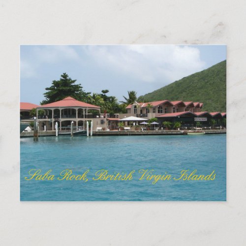 Saba Rock Postcard