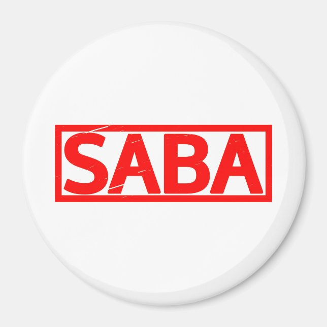 Saba Stamp Magnet (Front)