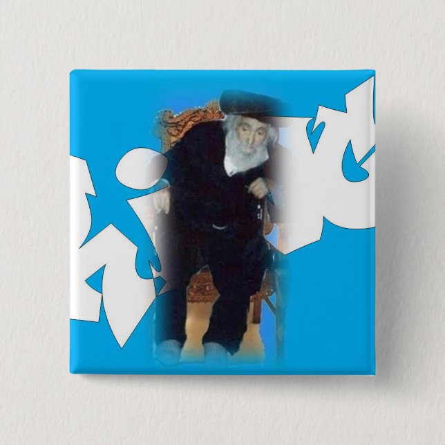 Saba the King square button (Front)