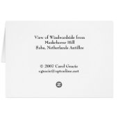 SABA: Windwardside Cards (Back Horizontal)