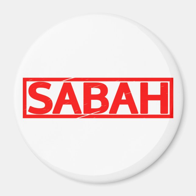 Sabah Stamp Magnet (Front)