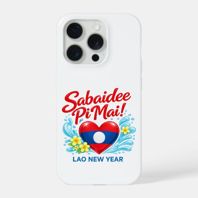 Sabaidee Pi Mai – Happy Lao New Year iPhone Case (Back)