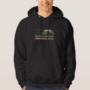 Sabana Grande Puerto Rico Mountains Retro Sunset B Hoodie