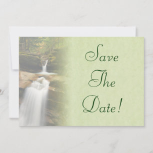Sabbaday Falls Wedding Save The Date Invitation