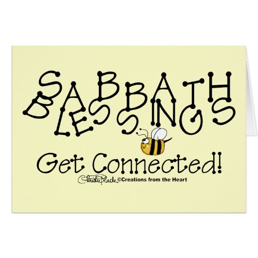 Sabbath Blessings Get Connected Cards (Front Horizontal)
