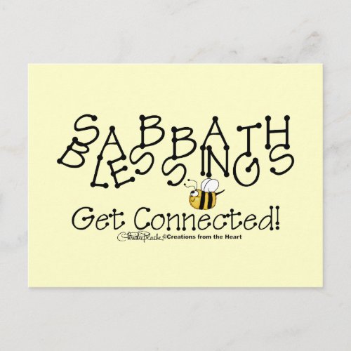 Sabbath Blessings Get Connected Postcard