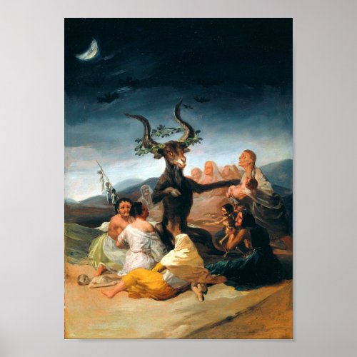 Sabbath Of Witches Francisco Goya Poster