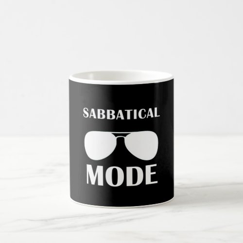 Sabbatical mode sunglasses coffee mug