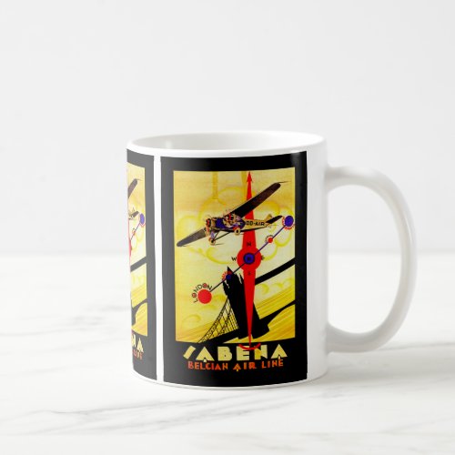 Sabena Art Deco Compass Coffee Mug