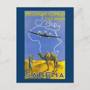 Sabena ~ Belgique Congo Postcard
