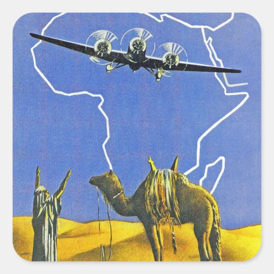 Sabena ~ Belgique Congo Square Sticker