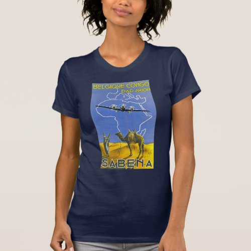 Sabena  Belgique Congo T_Shirt