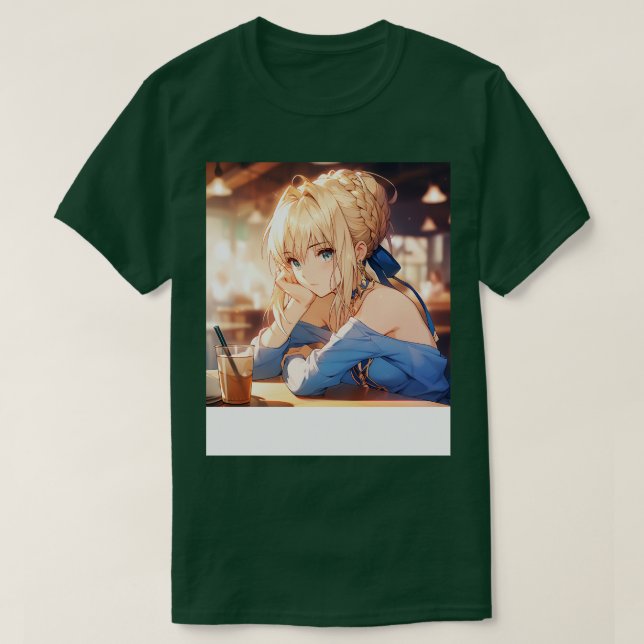 saber at coffee shop T-Shirt (Design Front)