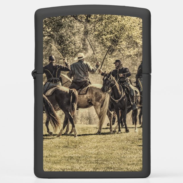 Saber Battle Zippo Lighter (Front)