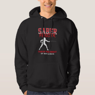 Saber Fencer - Fencing Coach Combat Sport Swordmas Hoodie