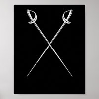 Large Stick Fighting Poster. Martial Arts Gift. Fencing Art