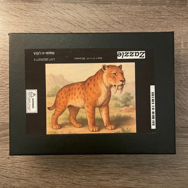 Saber-Tooth Tiger Natural History Puzzle (Creator Uploaded)