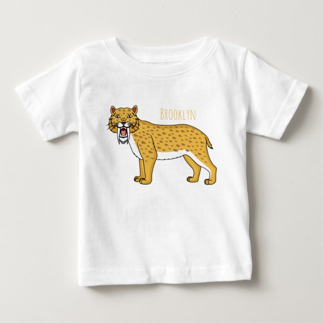 Saber-toothed tiger illustration  baby T-Shirt (Front)