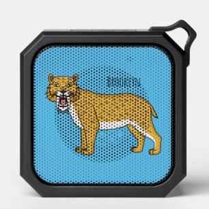 Saber-toothed tiger illustration bluetooth speaker