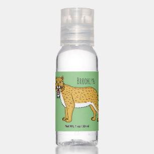 Saber-toothed tiger illustration hand sanitizer