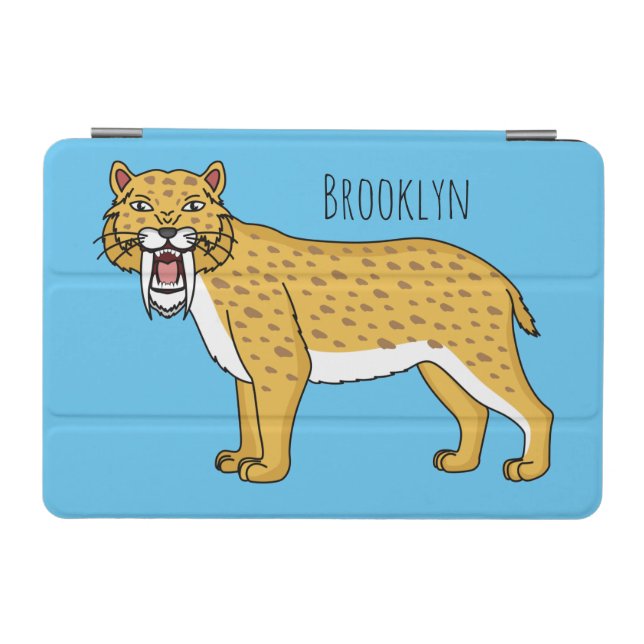 Saber-toothed tiger illustration  iPad mini cover (Horizontal)