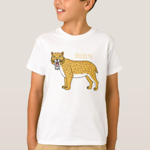 Saber-toothed tiger illustration T-Shirt