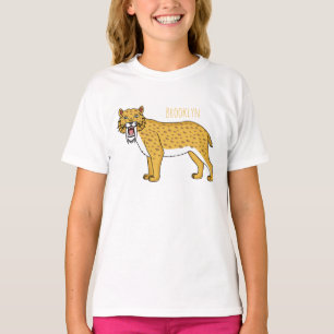 Saber-toothed tiger illustration T-Shirt